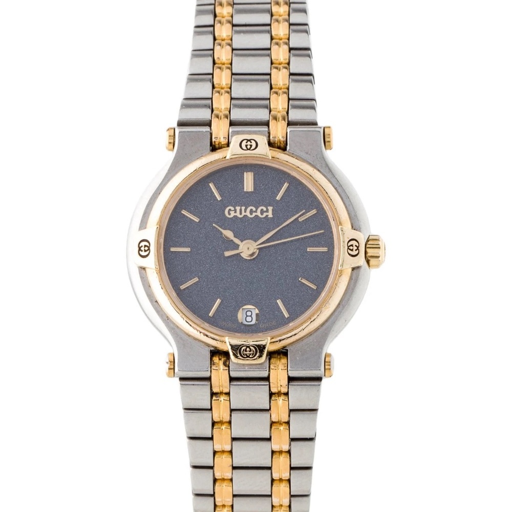 Gucci Gold and Silver Bracelet Watch
